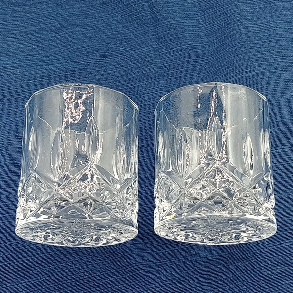 2 Crystal Highball Old Fashion Glasses - Picture 2 of 8